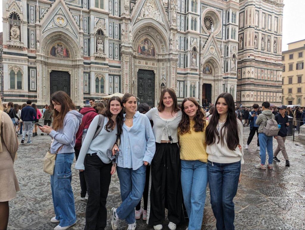 Ethical Culture Fieldston School Upper School students travel abroad.