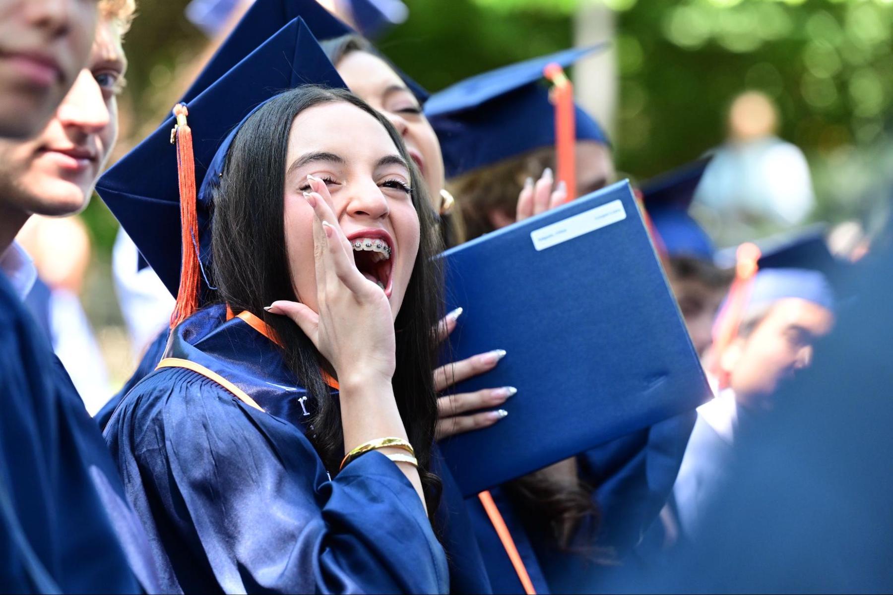 Students at ECFS Commencement