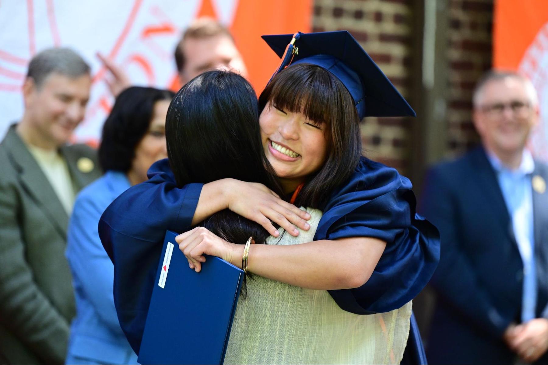 Students at ECFS Commencement