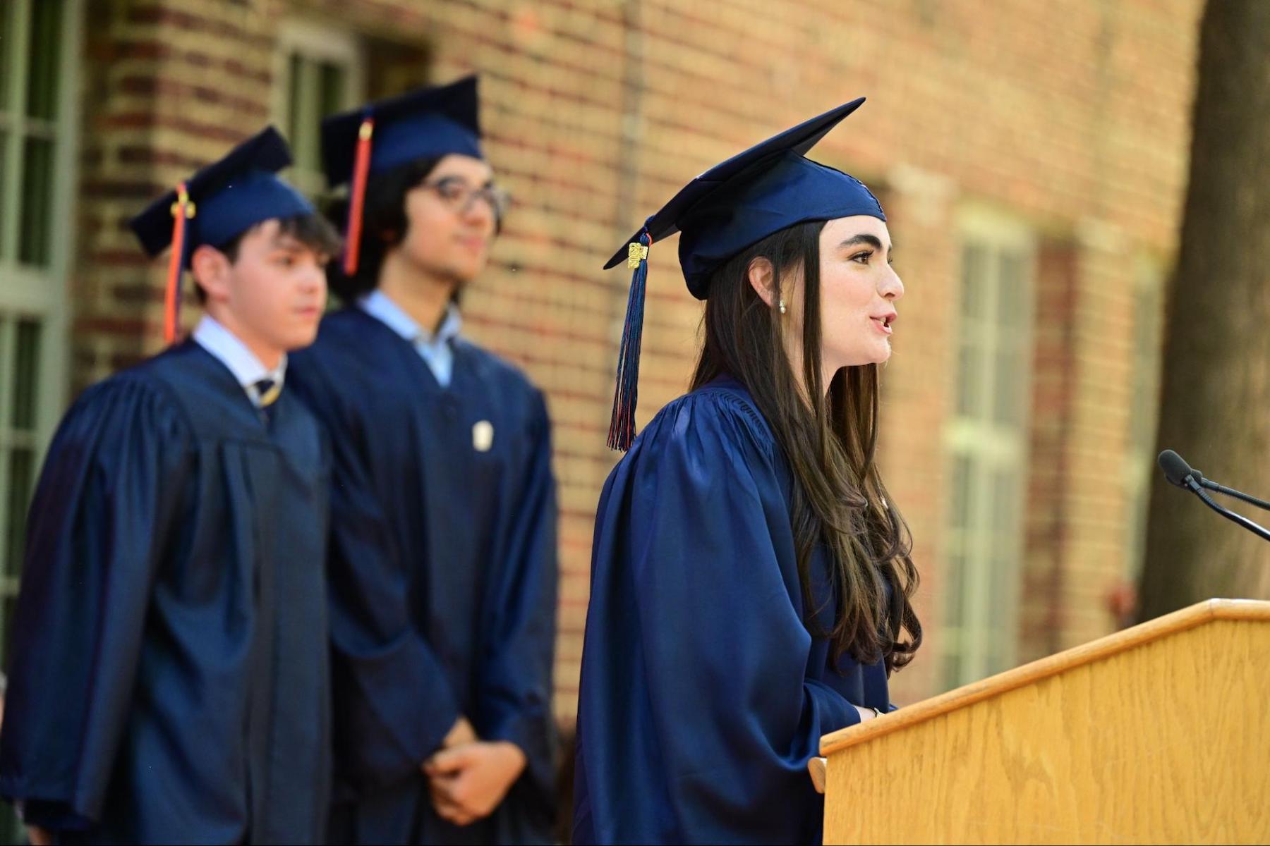 Students at ECFS Commencement