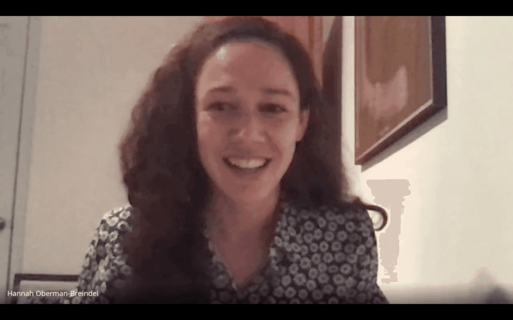 faculty spotlight hannah oberman breindel